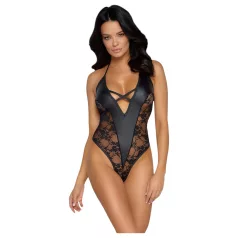 Cottelli Party - body transparente floral - negro - M