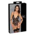 Cottelli Bondage - body abierto con esposas - encaje negro - M