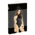 Noir - body negro brillante con tirantes al cuello - L