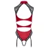 Cottelli - body de encaje con cuello halter - rojo