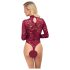 Cottelli - body transparente de encaje (rojo)