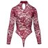 Cottelli - body transparente de encaje (rojo)