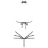 Obsessive - body arnés decorativo - encaje negro - talla S/M