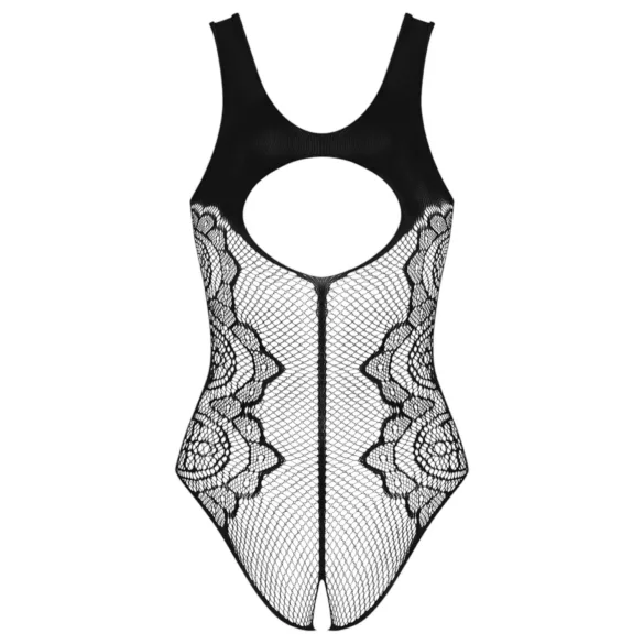 Obsessive B335 - body abierto transparente - negro - talla S-L