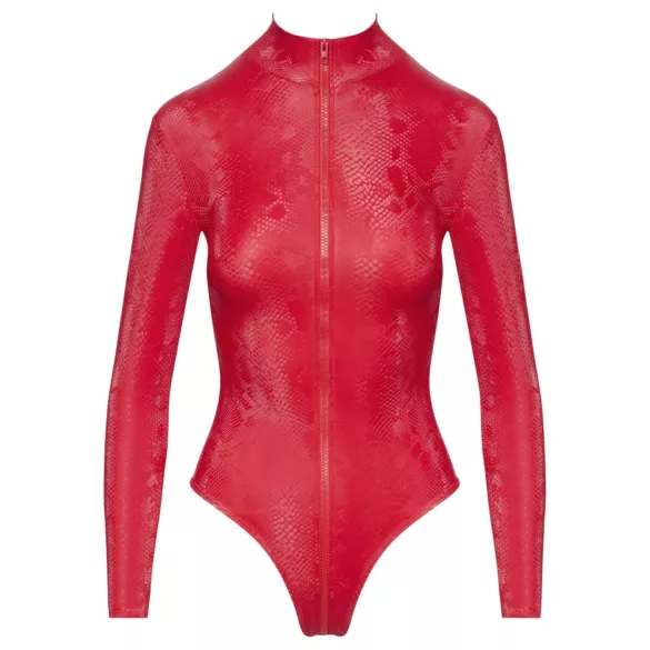 Cottelli - body lencería mujer - estampado serpiente - rojo