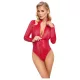 Cottelli - body lencería mujer - estampado serpiente - rojo - L