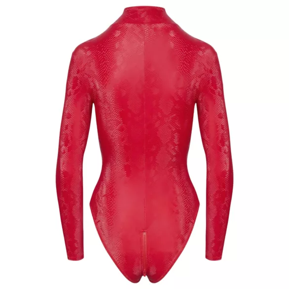 Cottelli - body lencería mujer - estampado serpiente - rojo - L