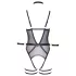 Cottelli Bondage - body abierto con esposas para brazos - encaje negro - XL