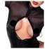Noir - Body brillante con paneles transparentes (negro) - M