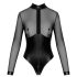 Noir - body brillante con panel transparente - negro - L