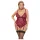 Cottelli Curves - body de encaje con cadenas - rojo