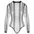 Cottelli - body abierto rayado (negro) - S-L