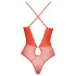 Cottelli - body de encaje con tiras cruzadas (rojo)