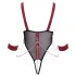 Cottelli Bondage - body abierto con tirantes y cadena - negro - M