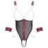 Cottelli Bondage - body abierto con tirantes y cadena - negro - L
