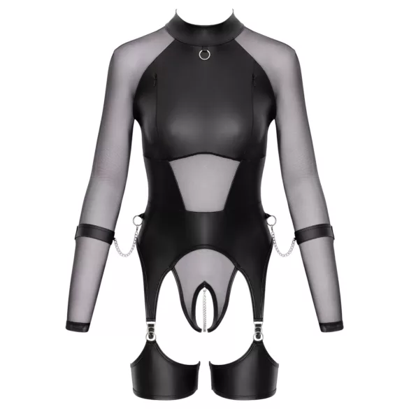 Cottelli Bondage - Top transparente con esposas - negro - M