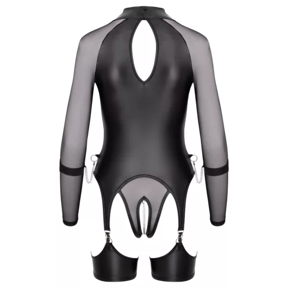 Cottelli Bondage - Top transparente con esposas - negro - L