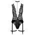 Noir Libido - body con liguero (negro)
