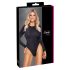 Cottelli - body con espalda abierta y brillo (negro)