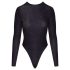 Cottelli - body con espalda abierta y brillo (negro)