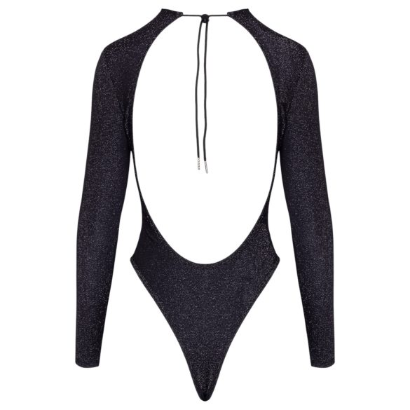 Cottelli - body con espalda abierta y brillo (negro)