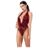 Noir Kink Royal - body transparente - rojo