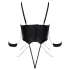 Cottelli - body de bondage con cadenas (negro) - M