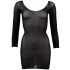 NO:XQSE - Body de manga larga transparente - negro - talla S-L