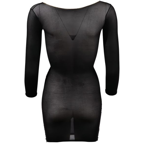 NO:XQSE - Body de manga larga transparente - negro - talla S-L