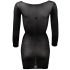NO:XQSE - Body de manga larga transparente - negro - talla S-L