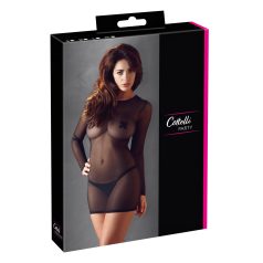Cottelli - vestido transparente - negro
