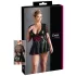 Cottelli Plus Size - vestido brillante - corsé rojo - negro - XXXL