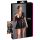 Cottelli Plus - Vestido brillante con corsé rojo (negro) - XXXXL