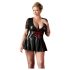 Cottelli Plus - Vestido brillante con corsé rojo (negro) - XXXXL