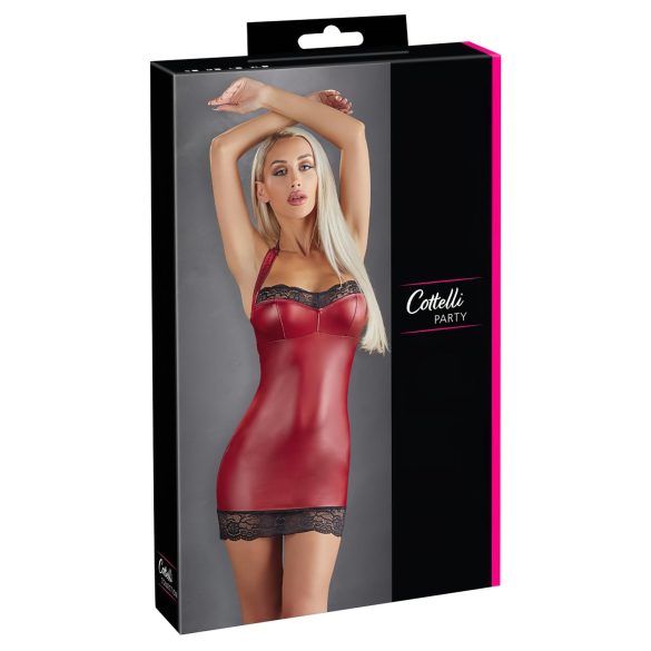 Cottelli - Minivestido brillante rojo - M