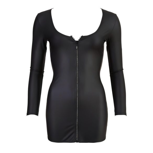 Cottelli - vestido sexy con cremallera y strass - negro - L