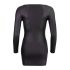 Cottelli - vestido fiesta negro con cremallera de strass - XL