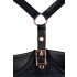 Abierta Fina - vestido satinado, realza busto (negro) - 85B/L