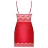 Obsessive Lovica - camisón y tanga de encaje (rojo)