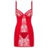 Obsessive Heartina - camisón y tanga (rojo) - L/XL