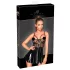 Noir - vestido vinilo con encaje de red - negro - XL