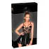 Noir - vestido vinilo con encaje de red - negro - XL