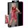 Minivestido brillante sin mangas rojo - L