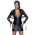 Cottelli Bondage - Vestido brillante con ataduras (negro)