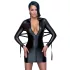 Cottelli Bondage - Vestido efecto brillante con ataduras - negro - M