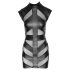 Cottelli - vestido negro brillante ajustado - L