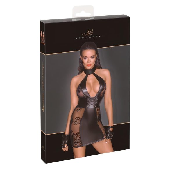Noir - Minivestido Ajustado con Cordones (Negro) - M