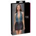 Cottelli - vestido brillante con encajes (negro-verde) - XL