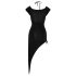 Cottelli Fiesta - vestido asimétrico con aros (negro) - L