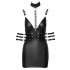 Minivestido brillante de bondage Cottelli (negro) - M